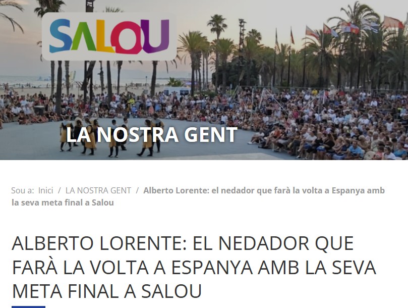 Alberto Lorente: el nedador que farà la volta a Espanya amb la seva meta final a Salou